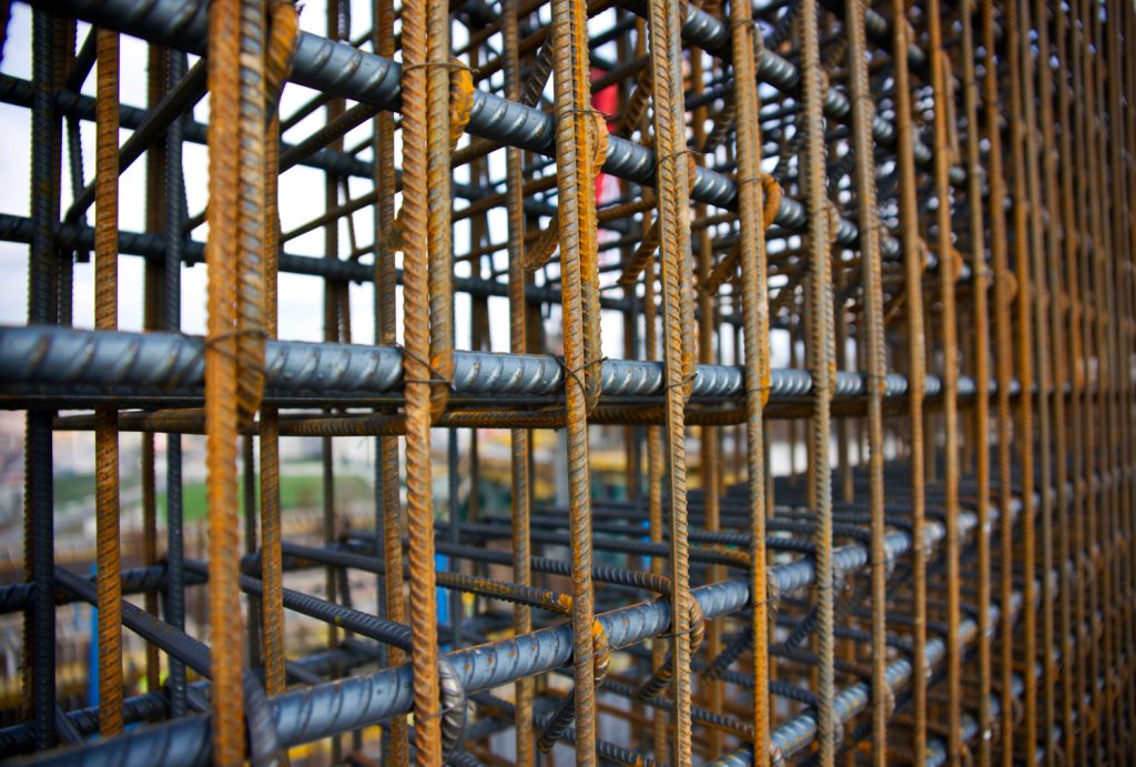 Export rebar from Iran to Kazakhstan – bundled reinforcing steel bars ready for shipment
